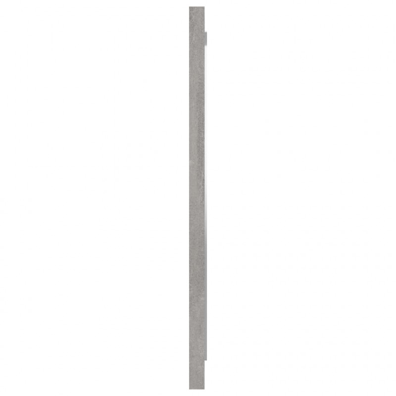 Lustro łazienkowe, szarość betonu, 40x1,5x37 cm, płyta wiórowa