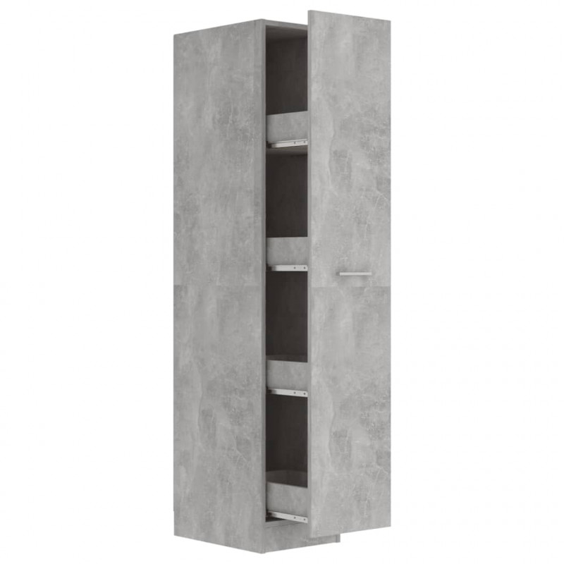 Szafka apteczna, szarość betonu, 30x42,5x150 cm
