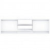 Szafka pod TV z oświetleniem LED, biała, 120x30x35,5 cm