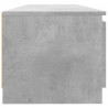 Szafka pod TV z LED, szarość betonu, 140x40x35,5 cm