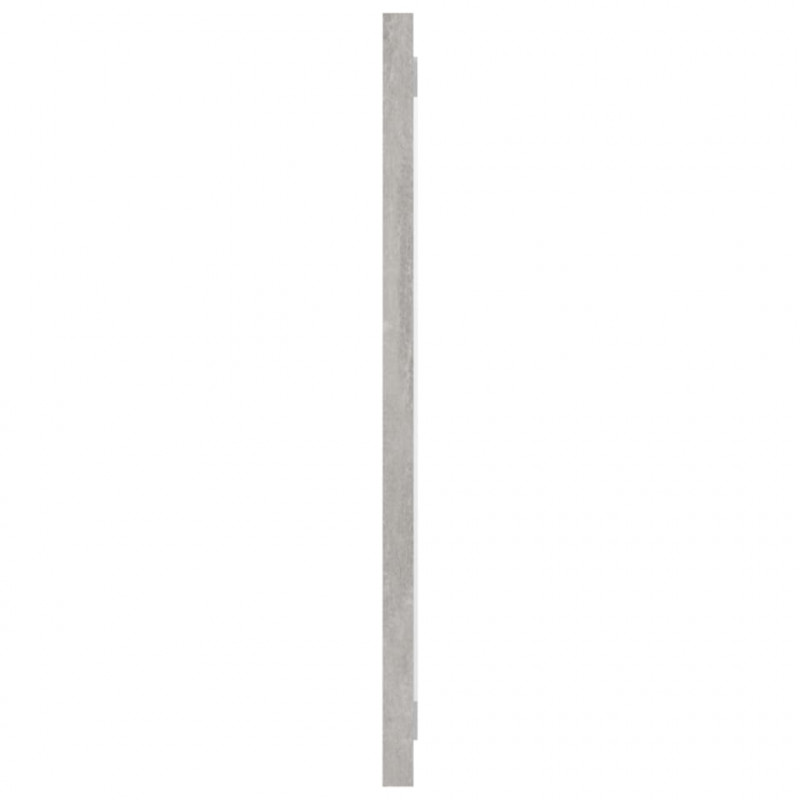 Lustro łazienkowe, szarość betonu, 100x1,5x37 cm, płyta wiórowa