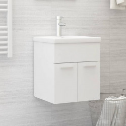 Szafka pod umywalkę biała 41x38,5x46 cm materiał drewnopochodny