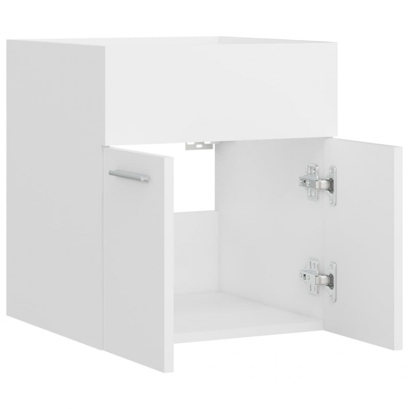 Szafka pod umywalkę biała 41x38,5x46 cm materiał drewnopochodny