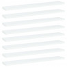 Półki na książki, 8 szt., białe, 60x10x1,5 cm, płyta wiórowa