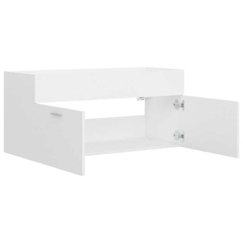 Szafka pod umywalkę, biała, 100x38,5x46 cm