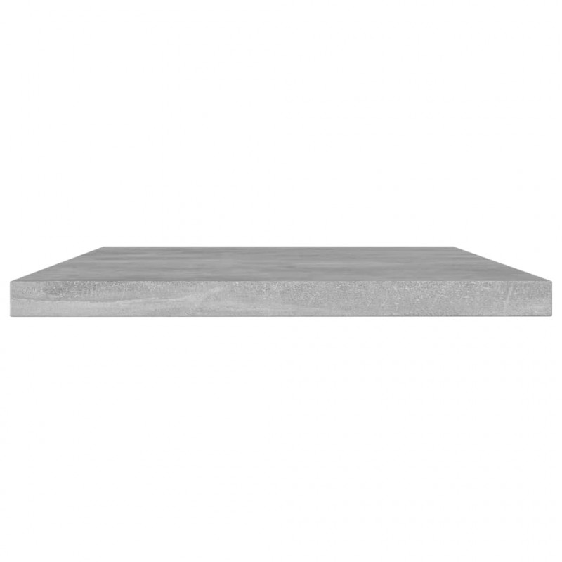 Półki na książki, 8 szt., szarość betonu, 60x10x1,5 cm