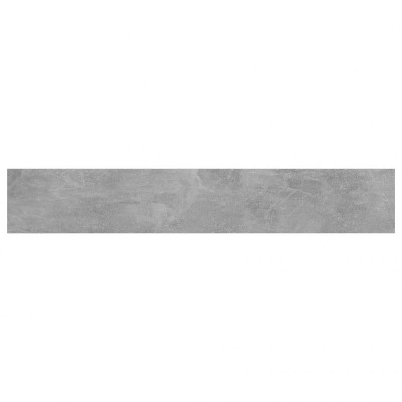 Półki na książki, 8 szt., szarość betonu, 60x10x1,5 cm