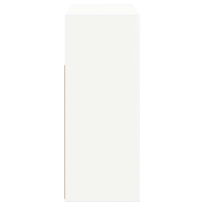 Szafka z oświetleniem LED, biała, 115,5 x 30 x 75 cm