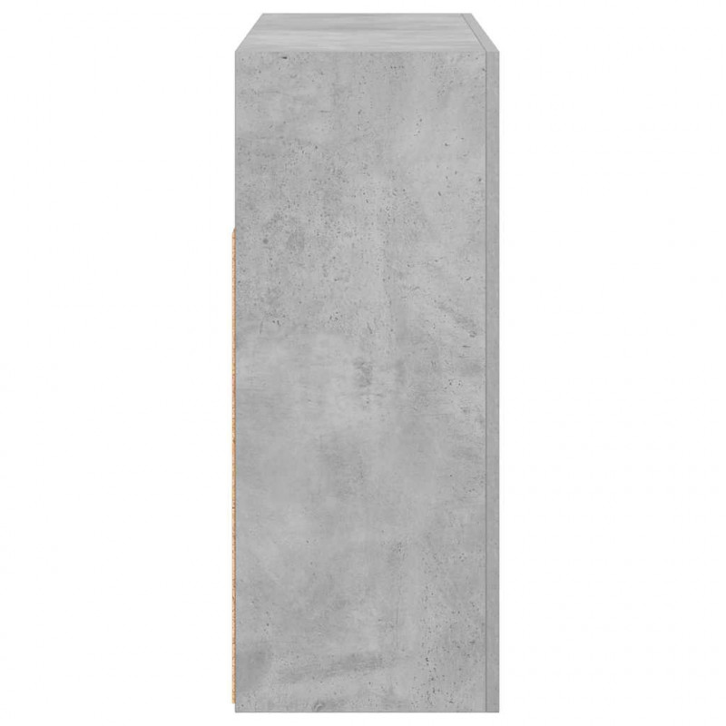 Szafka z oświetleniem LED, szarość betonu, 115,5 x 30 x 75 cm