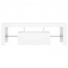 Szafka pod TV z oświetleniem LED, biała, 120x35x40 cm