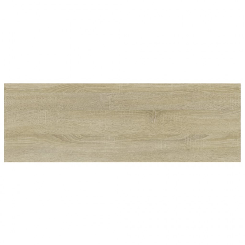 Półki na książki, 8 szt., kolor dąb sonoma, 60x20x1,5 cm, płyta