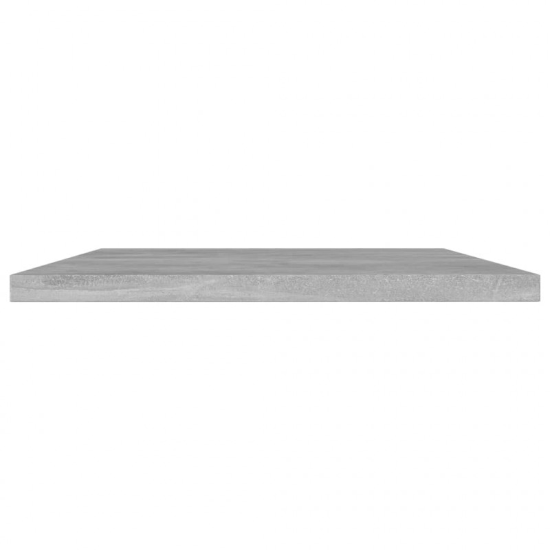 Półki na książki, 8 szt., szarość betonu, 60x20x1,5 cm, płyta