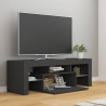 Szafka pod TV z oświetleniem LED, szara, 120x35x40 cm