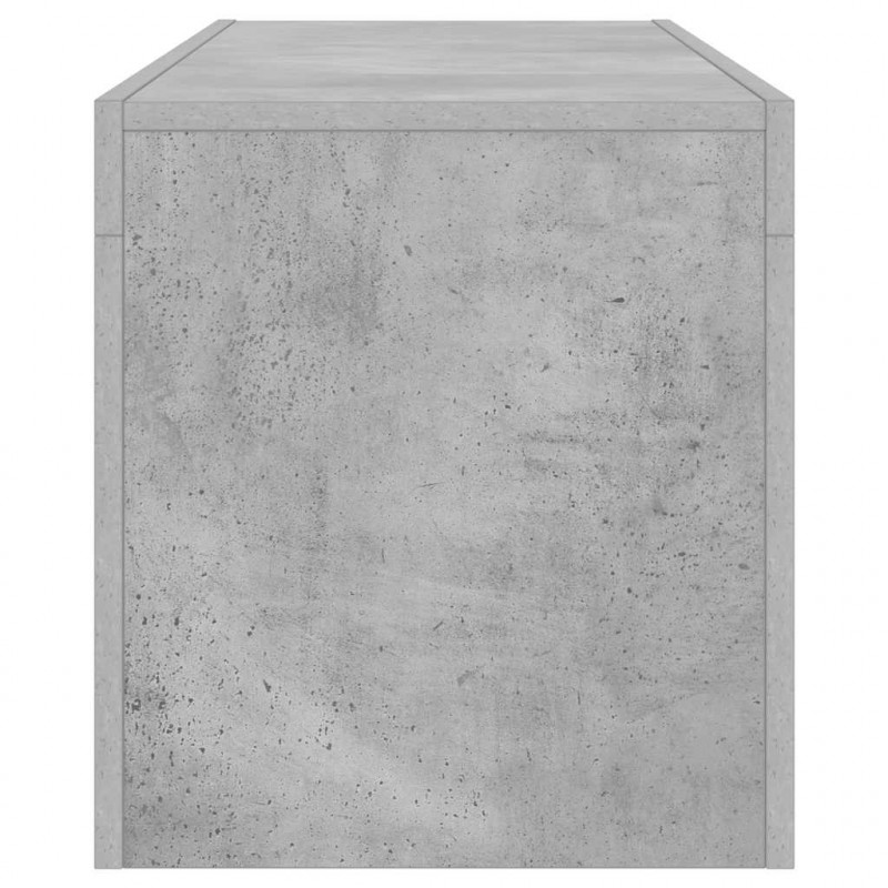 Szafka pod TV z oświetleniem LED, szarość betonu, 120x35x40 cm