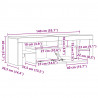 Szafka TV z oświetleniem LED, dąb sonoma, 140x36,5x40 cm