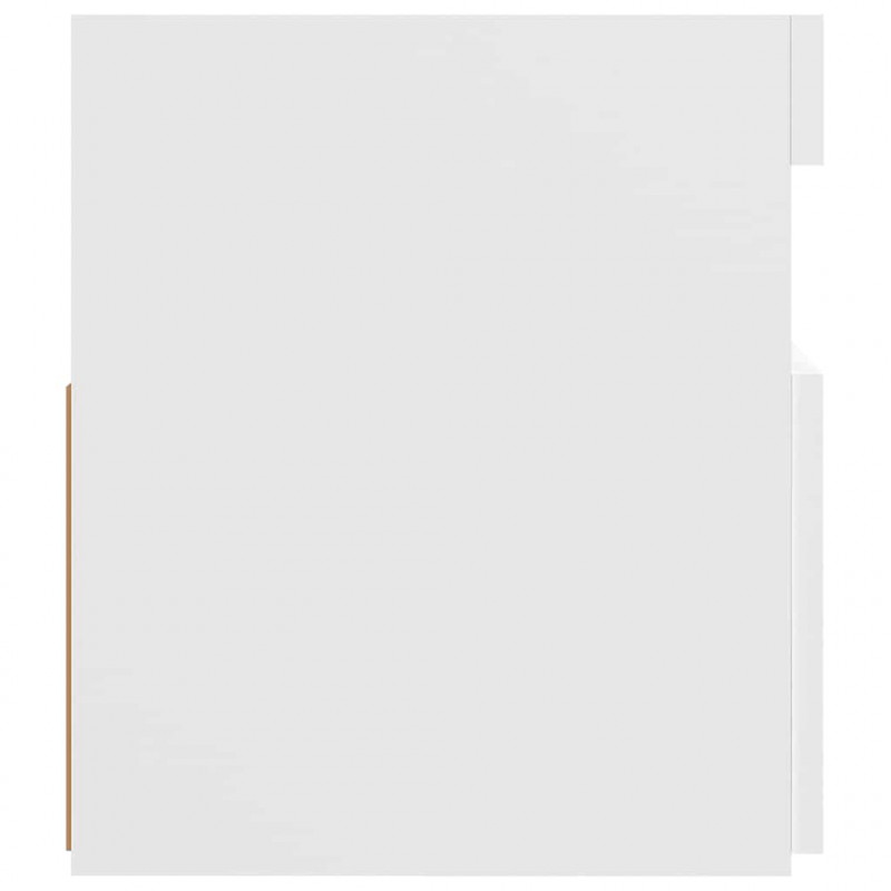 Szafka pod TV z oświetleniem LED, biała, 120x35x40 cm