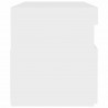 Szafka pod TV z oświetleniem LED, biała, 60x35x40 cm