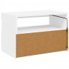 Szafka pod TV z oświetleniem LED, biała, 60x35x40 cm
