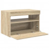 Szafka pod TV z oświetleniem LED, dąb sonoma, 60x35x40 cm