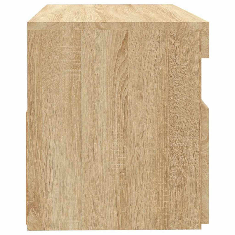 Szafka pod TV z oświetleniem LED, dąb sonoma, 60x35x40 cm