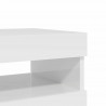 Szafki TV z LED, 2 szt., wysoki połysk, białe, 60x35x40 cm