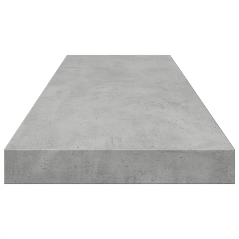 Półki na książki, 8 szt., szarość betonu, 80x10x1,5 cm, płyta