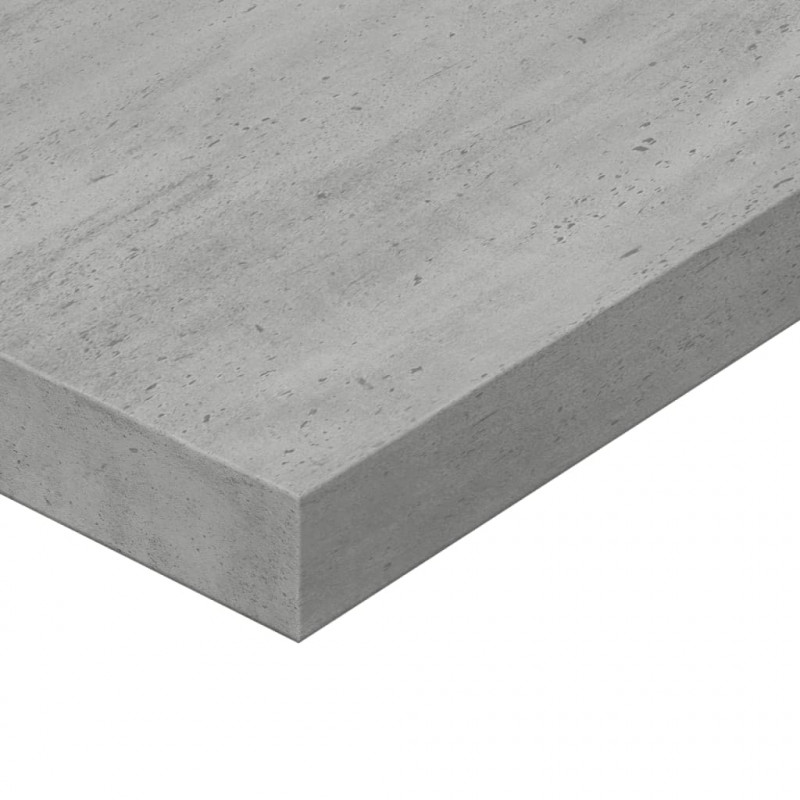 Półki na książki, 8 szt., szarość betonu, 80x10x1,5 cm, płyta