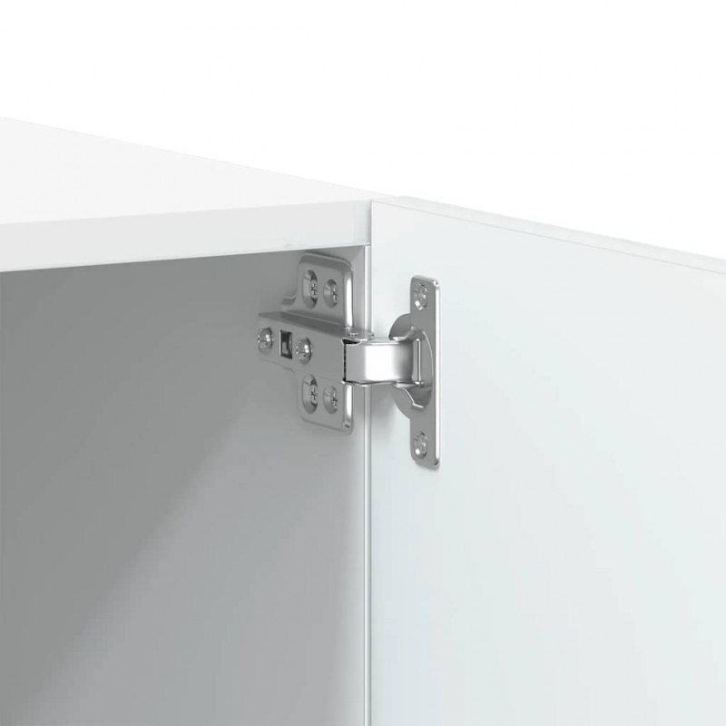 Szafka pod TV, biała, 100x35x40 cm, materiał drewnopochodny