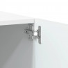 Szafka pod TV, biała, 100x35x40 cm, materiał drewnopochodny