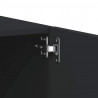 Szafka pod TV, czarna, 100x35x40 cm, materiał drewnopochodny