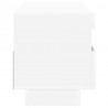 Szafka pod TV z oświetleniem LED, biała, 100x35x40 cm