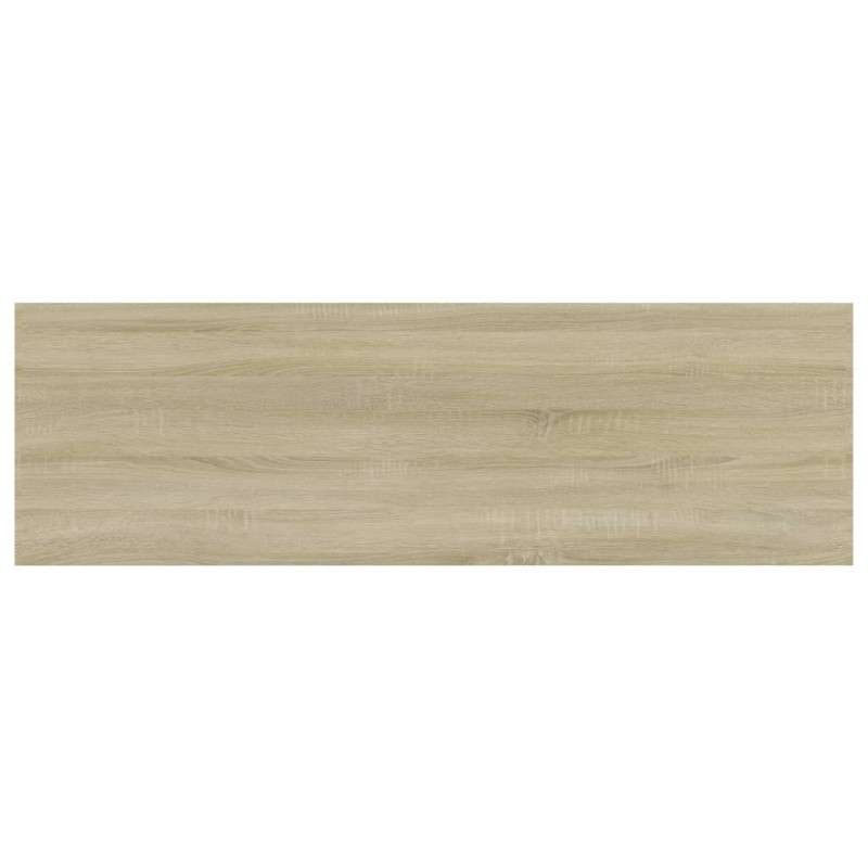 Półki na książki, 4 szt., dąb sonoma, 80x20x1,5 cm, płyta