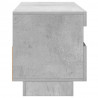 Szafka pod TV z oświetleniem LED, szarość betonu, 100x35x40 cm