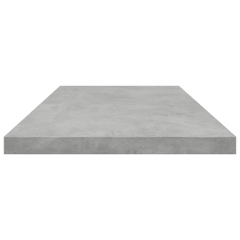 Półki na książki, 4 szt., szarość betonu, 80x20x1,5 cm