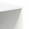 Ławka na buty, biała, 105x35x35 cm, materiał drewnopochodny