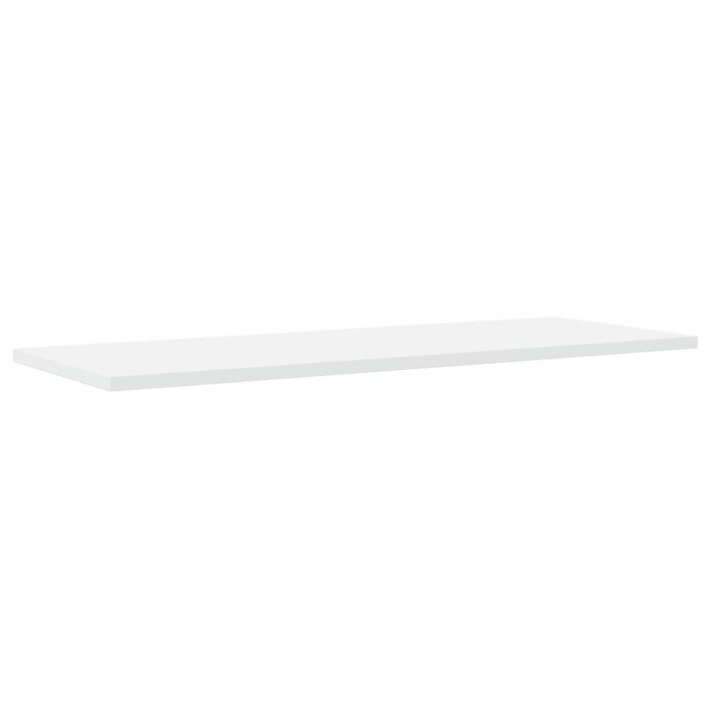 Półki na książki, 4 szt., białe, 80x30x1,5 cm, płyta wiórowa