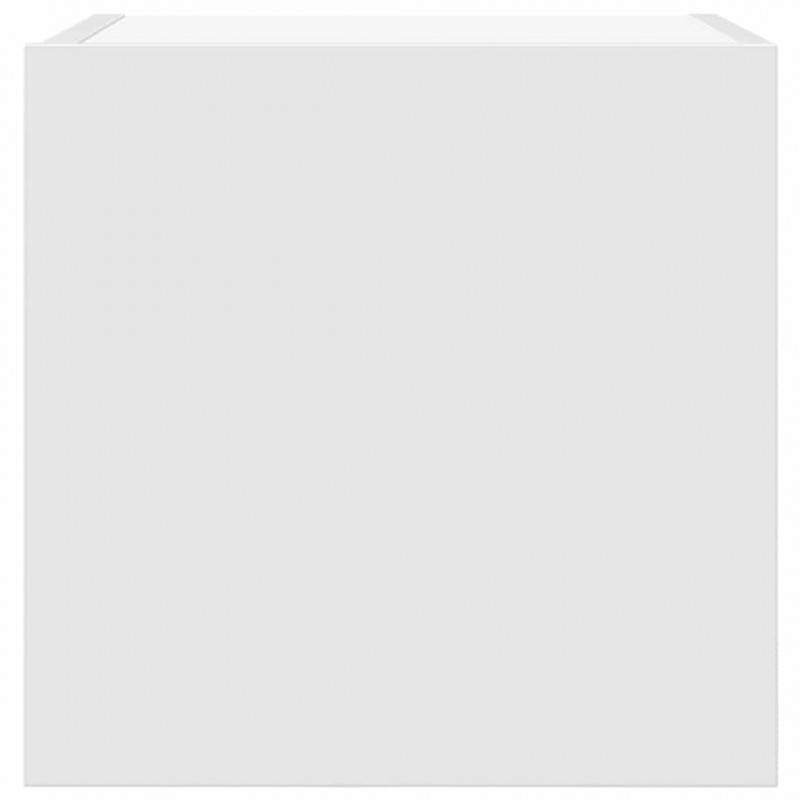Wiszące szafki telewizyjne, 4 szt., białe, 30,5x30x30 cm