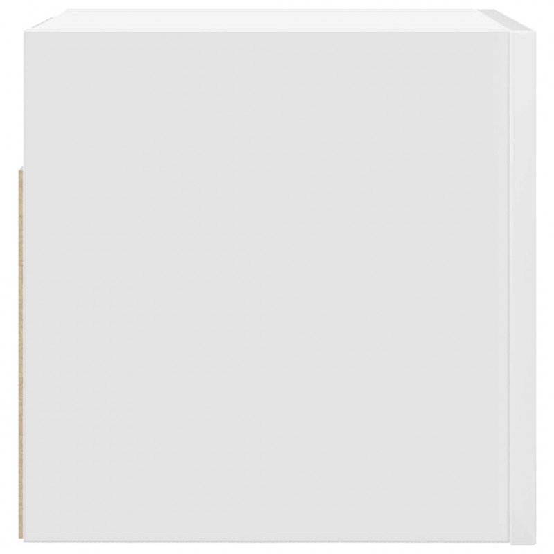 Wiszące szafki telewizyjne, 4 szt., białe, 30,5x30x30 cm