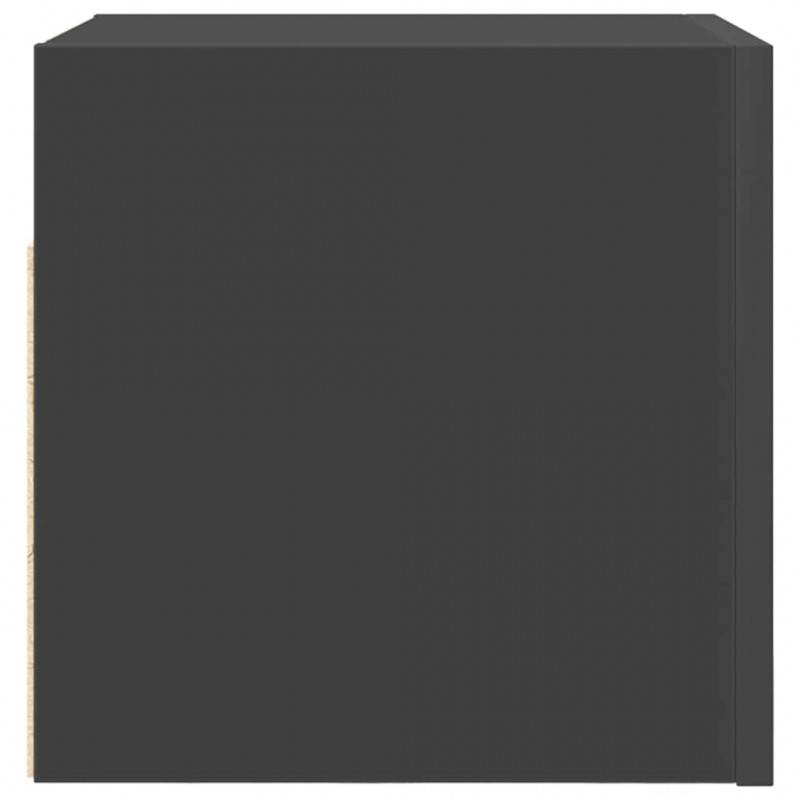 Wiszące szafki telewizyjne, 2 szt., szare, 30,5x30x30 cm