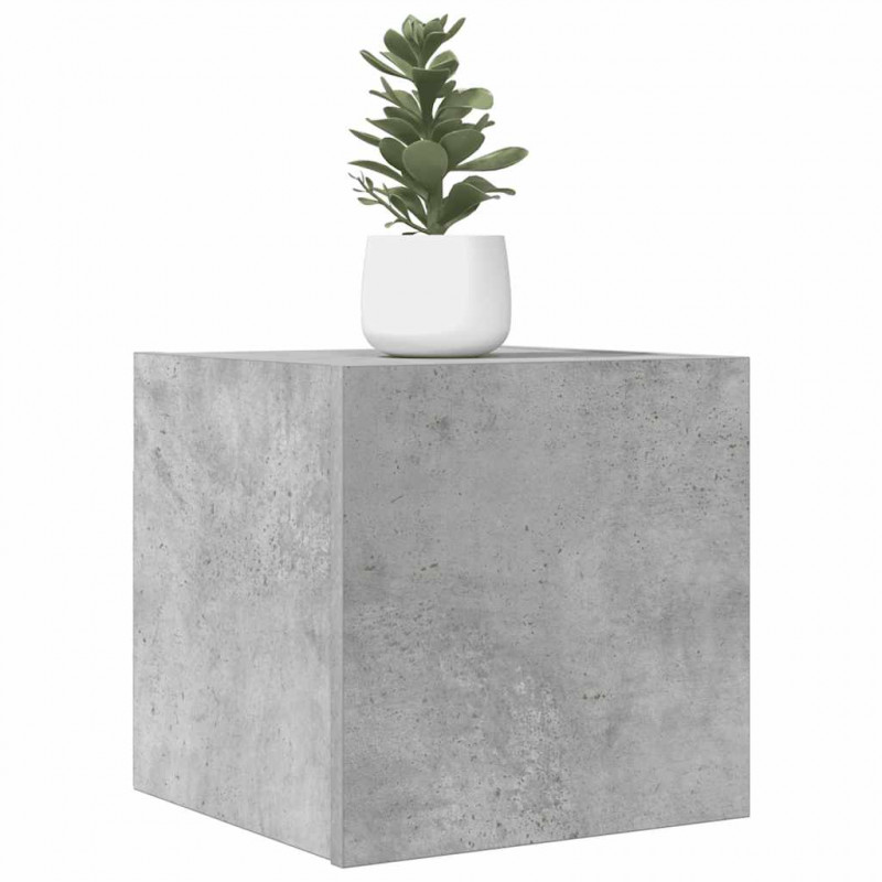 Wiszące szafki TV, 4 szt., szarość betonu, 30,5x30x30 cm