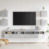 Wiszące szafki TV, 4 szt., szarość betonu, 30,5x30x30 cm