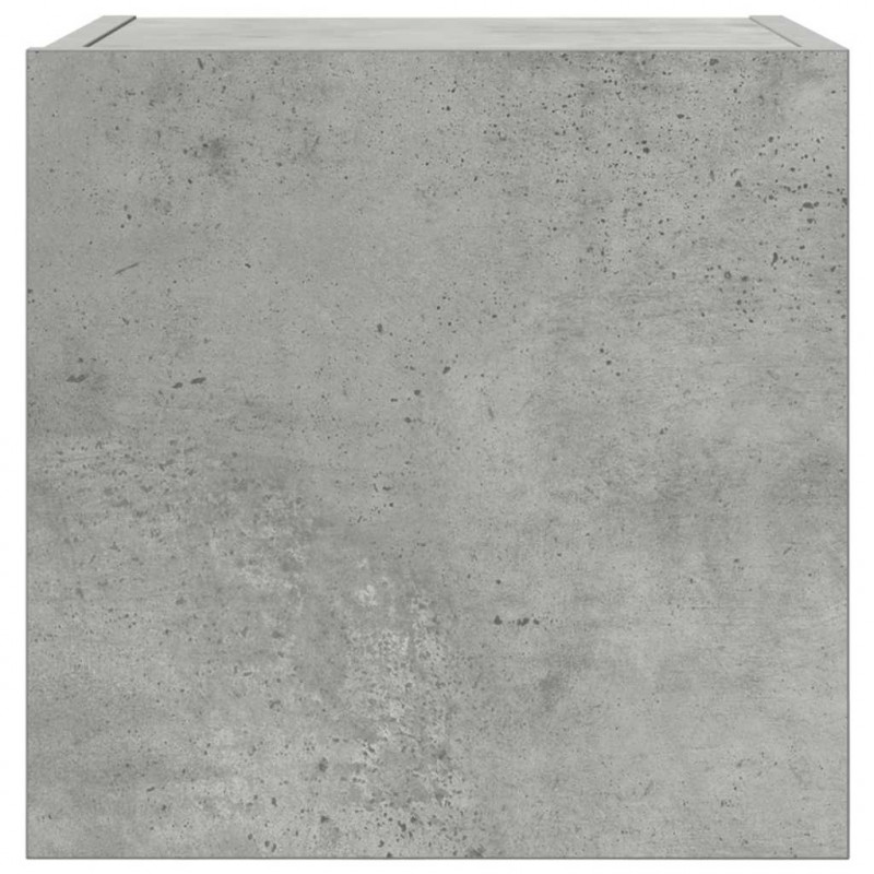 Wiszące szafki TV, 4 szt., szarość betonu, 30,5x30x30 cm