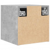 Wiszące szafki TV, 4 szt., szarość betonu, 30,5x30x30 cm