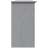 Komoda BODO, szara, 115,5x44x80 cm, lite drewno sosnowe