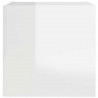 Wiszące szafki TV, 4 szt., wysoki połysk, białe, 30,5x30x30 cm