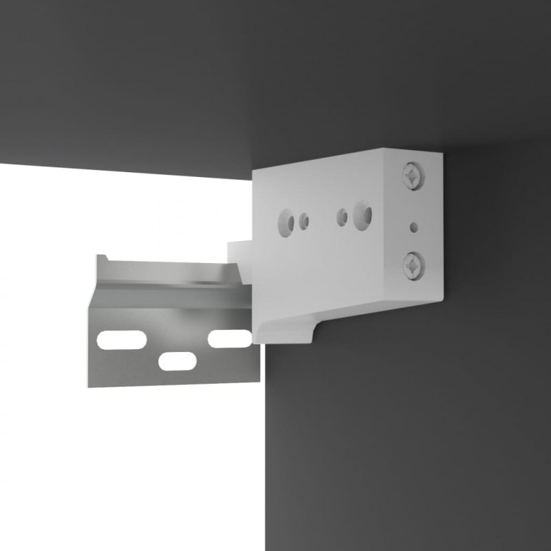 Szafki wiszące pod TV, szare, 60x30x30 cm
