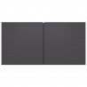 Szafki wiszące pod TV 2 szt., szare, 60x30x30 cm