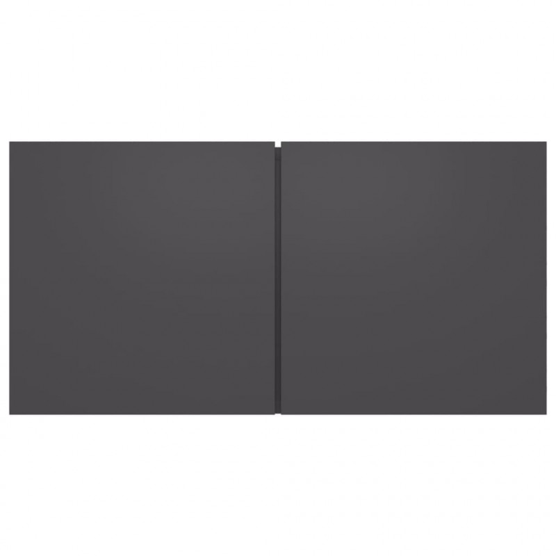 Szafki wiszące pod TV 3 szt., szare, 60x30x30 cm
