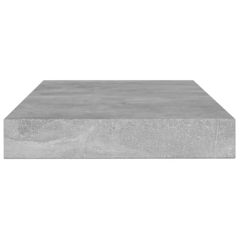 Półki na książki, 8 szt., szarość betonu, 100x10x1,5 cm, płyta