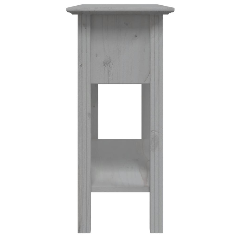 Stolik konsolowy BODO, szary, 91x35x74 cm, drewno sosnowe
